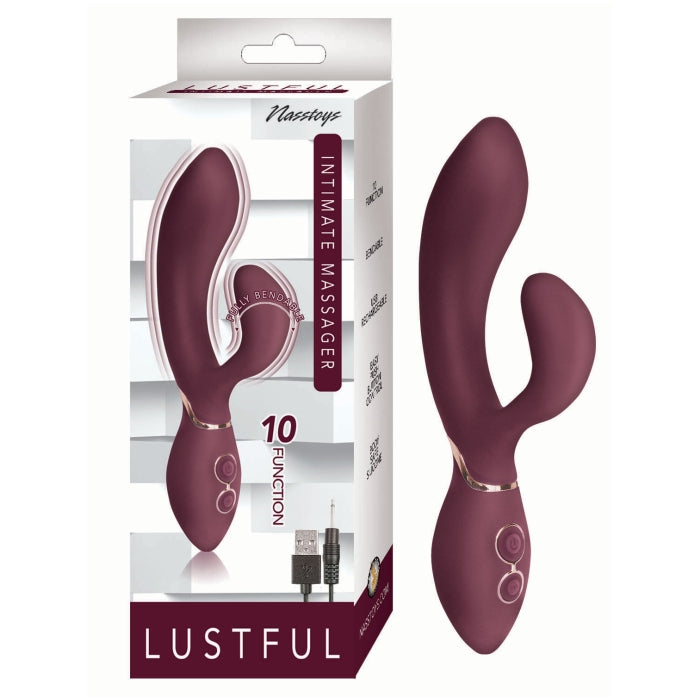 LUSTFUL INTIMATE MASSAGER-EGGPLANT