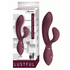 LUSTFUL INTIMATE MASSAGER-EGGPLANT
