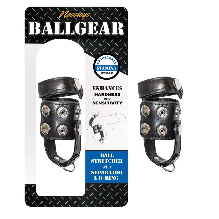 BALLGEAR BALL STRETCHER WITH SEPARATOR & D-RING-BLACK