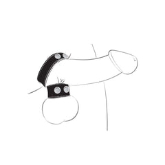 BALLGEAR COCK STRAP WITH BALL STRETCHER-BLACK