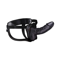 ERECTION ASSISTANT HOLLOW STRAP-ON 8"-BLACK