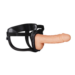 ERECTION ASSISTANT HOLLOW STRAP-ON 8.5"-WHITE
