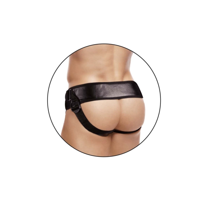 ERECTION ASSISTANT HOLLOW STRAP-ON 8.5"-WHITE