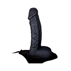 ERECTION ASSISTANT HOLLOW STRAP-ON 8.5"-BLACK