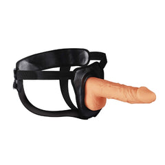 ERECTION ASSISTANT HOLLOW STRAP-ON 9.5"-WHITE