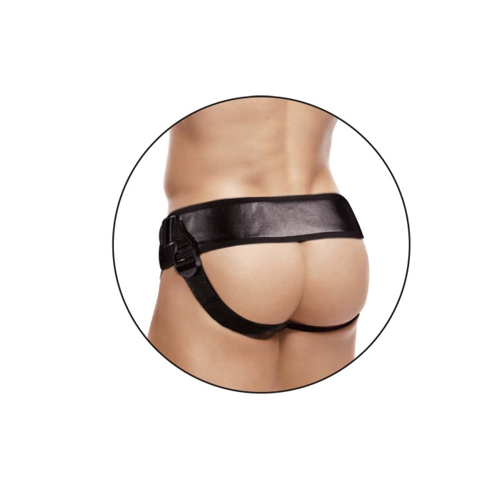 ERECTION ASSISTANT HOLLOW STRAP-ON 9.5"-WHITE
