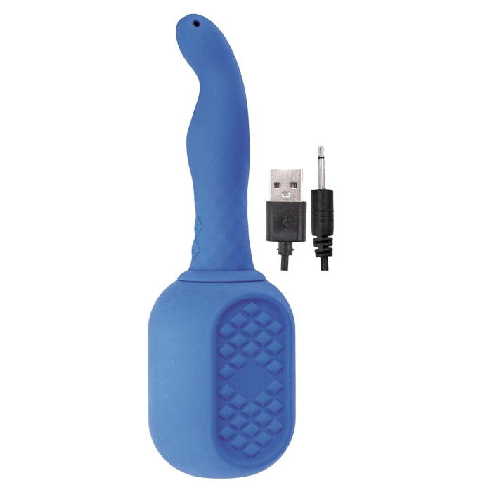 VIBRATING DOUCHE-BLUE