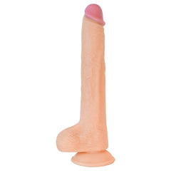 HERO 11" STRAIGHT COCK-WHTE