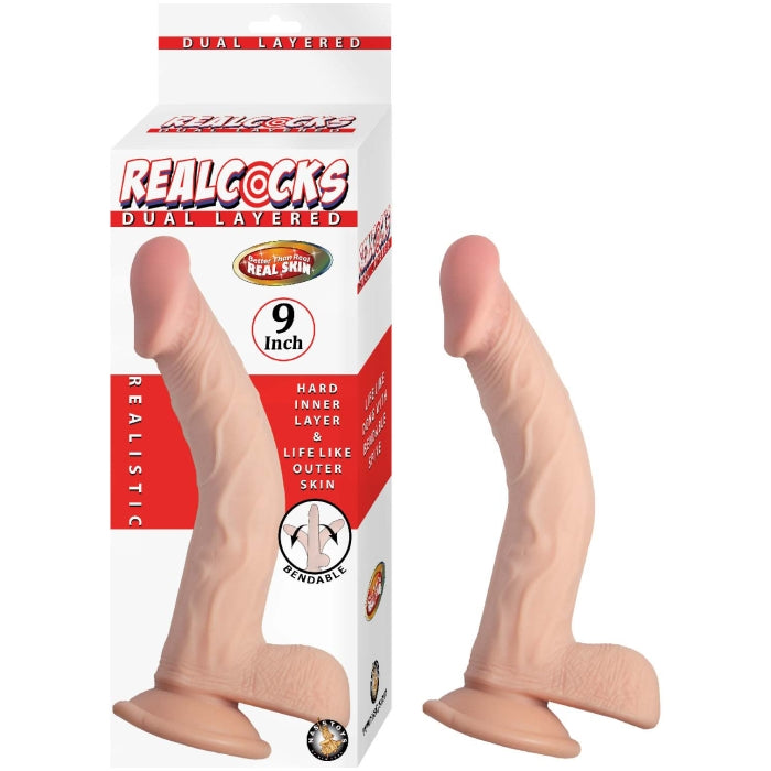 REALCOCKS DUAL LAYERED 9"-WHITE