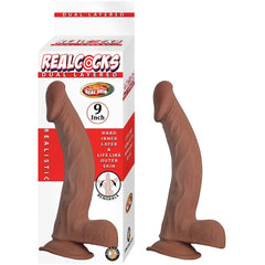 REALCOCKS DUAL LAYERED 9"-BROWN