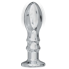 ASS-SATION REMOTE VIBRATING METAL ANAL PLEASER-SILVER