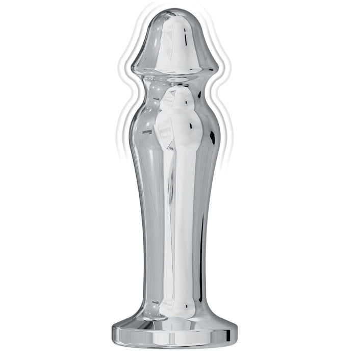 ASS-SATION REMOTE VIBRATING METAL ANAL LOVER-SILVER