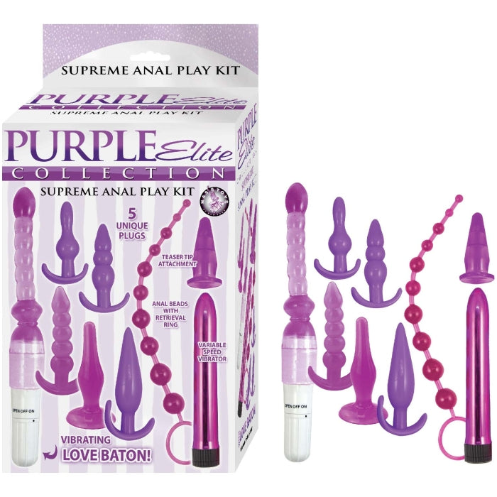 PURPLE ELITE COLLECTION SUPREME ANAL PLAY KIT-PURPLE
