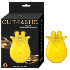 CLIT-TASTIC TULIP FINGER MASSAGER-YELLOW
