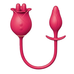 CLIT-TASTIC TULIP FINGER MASSAGER & PLEASURE PLUG-RED