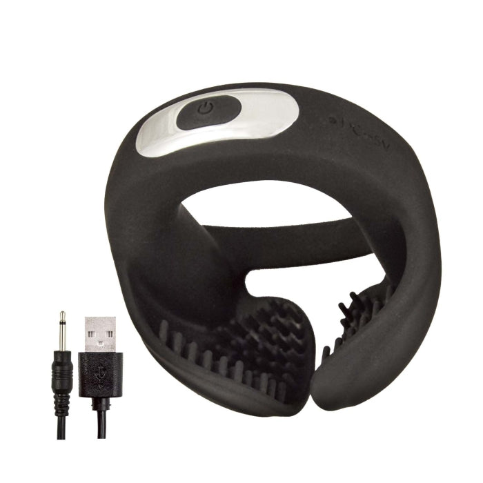 COCKPOWER SCROTUM HUGGER COCK RING-BLACK