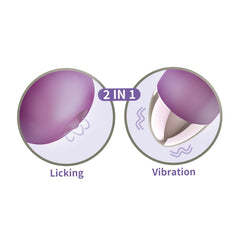 CLIT-TASTIC INTENSE DUAL MASSAGER-LAVENDER