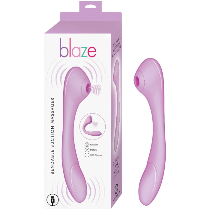 BLAZE BENDABLE SUCTION MASSAGER-LAVENDER