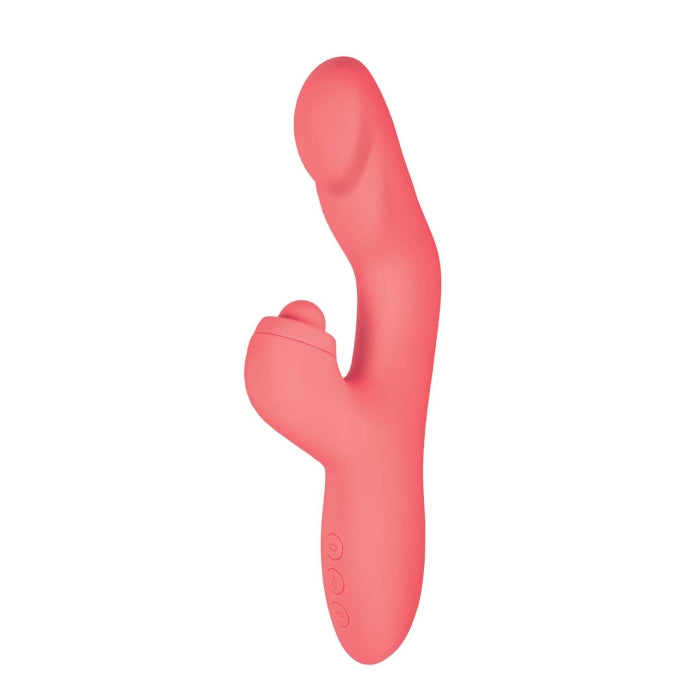 GODDESS HEAT UP TAPPING MASSAGER-CORAL