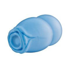 DELITE HEATED ROSE MASTURBATOR-BLUE