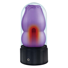 DELITE HEATED ROSE MASTURBATOR-PURPLE