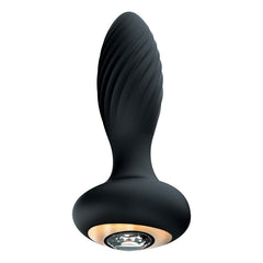 GODDESS DIAMOND VIBRATING PLUG-BLACK
