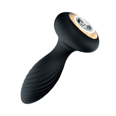 GODDESS DIAMOND VIBRATING PLUG-BLACK