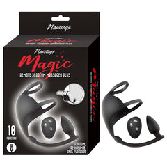 ANAL PLUG BLK MAGIC REMOTE SCROTUM MASSAGER PLUG