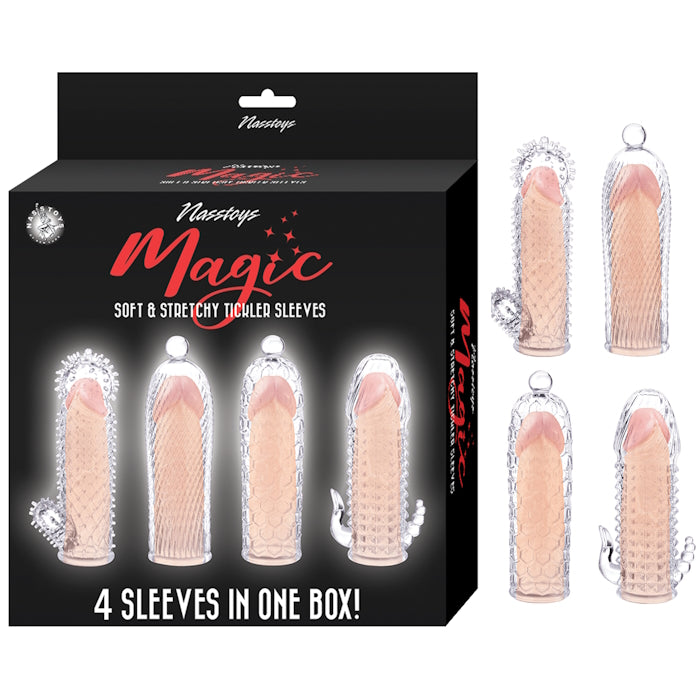 MAGIC SOFT & STRETCHY TICKLER SLEEVES - CLEAR