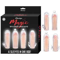 MAGIC SOFT & STRETCHY TICKLER SLEEVES - CLEAR
