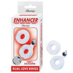 ENHANCER DUAL LOVE RINGS - CLEAR
