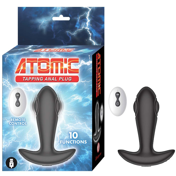 ANAL PLUG BLK ATOMIC TAPPING ANAL PLUG