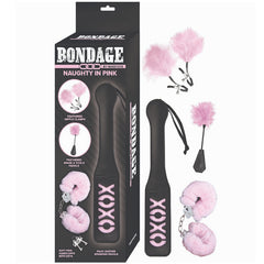BONDAGE BY NASSTOYS NAUGHTY IN PINK - BLACK & PINK