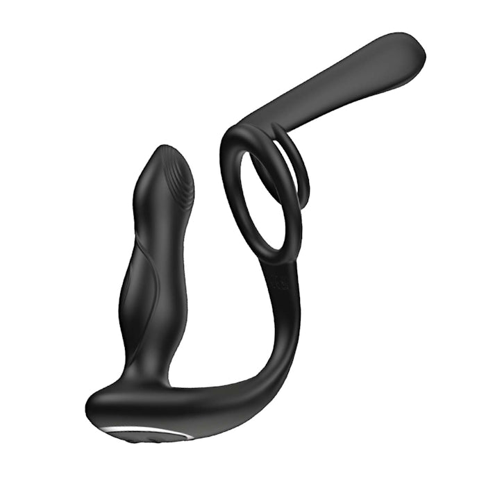 ENHANCER VIBRO PLUG & PENIS SHEATH - BLACK