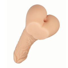 ALWAYS HORNY SELF-LUBRICATING MASTURBATOR & PENIS SLEEVE 9″ STUD - WHITE