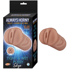ALWAYS HORNY SELF-LUBRICATING MASTURBATOR SKYE - BROWN