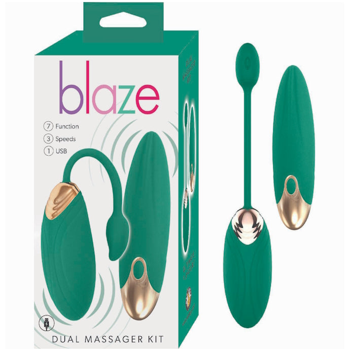 BLAZE DUAL MASSAGER KIT - GREEN