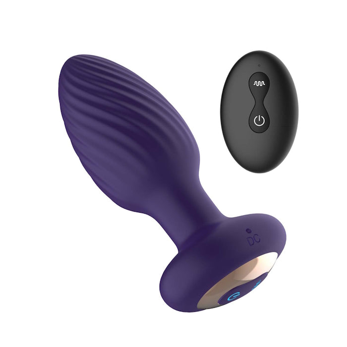 THE ROYALE ROTATING ANAL PLUG - PURPLE