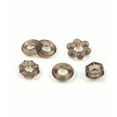 ENHANCER FIVE PIECE COCK RING SET - BLACK