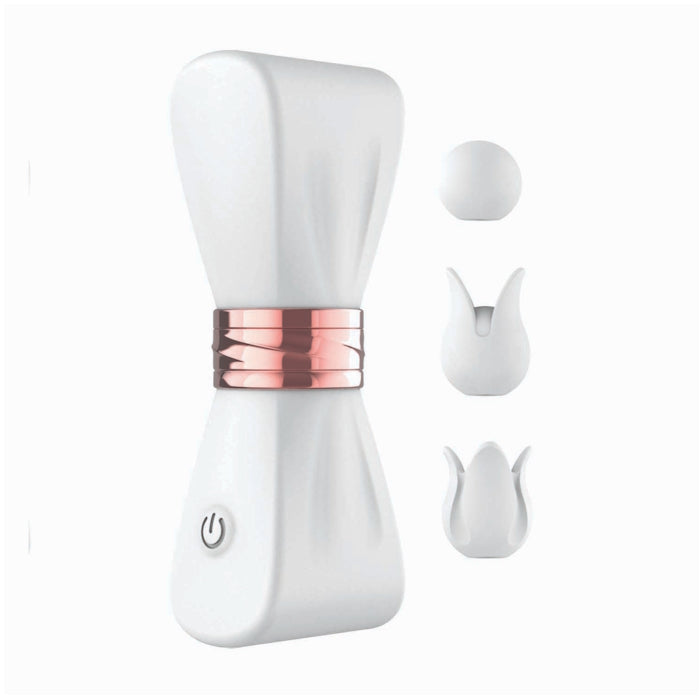 GOLD GLAM TRI-TIP VIBE - WHITE