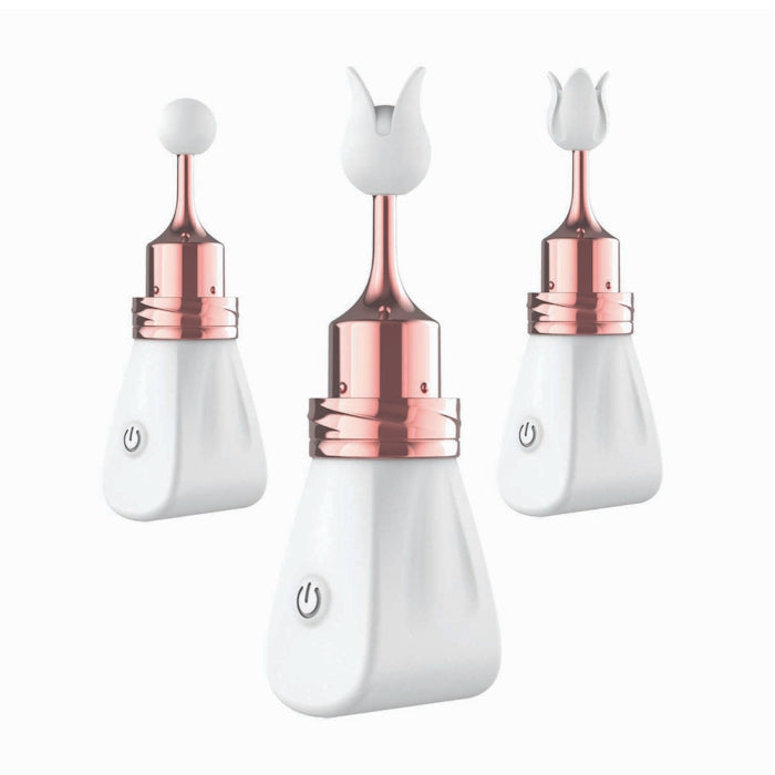GOLD GLAM TRI-TIP VIBE - WHITE