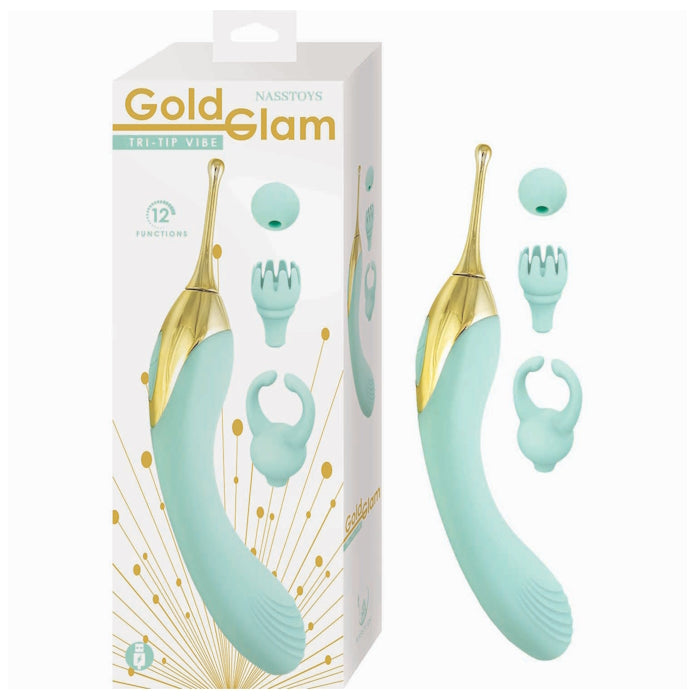 GOLD GLAM TRI - TIP VIBE - AQUA