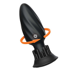 BUTTS UP ROTATING SPIRAL PLUG BLACK