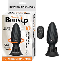 BUTTS UP ROTATING SPIRAL PLUG BLACK