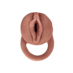 THE GREAT EXTENDER 2 IN 1 7" EXTENDER & MASTURBATOR BROWN