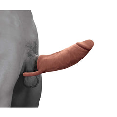 THE GREAT EXTENDER 2 IN 1 7" EXTENDER & MASTURBATOR BROWN