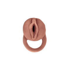 THE GREAT EXTENDER 2 IN 1 9" EXTENDER & MASTURBATOR BROWN