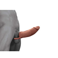 THE GREAT EXTENDER 2 IN 1 9" EXTENDER & MASTURBATOR BROWN