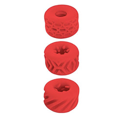 SUPER STRETCHY STROKER RINGS RED