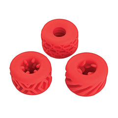 SUPER STRETCHY STROKER RINGS RED